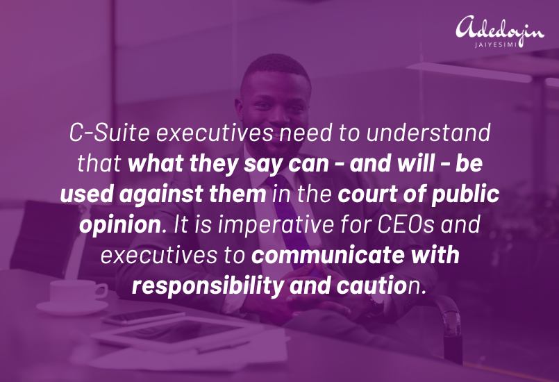 Strategic communications for CEOs