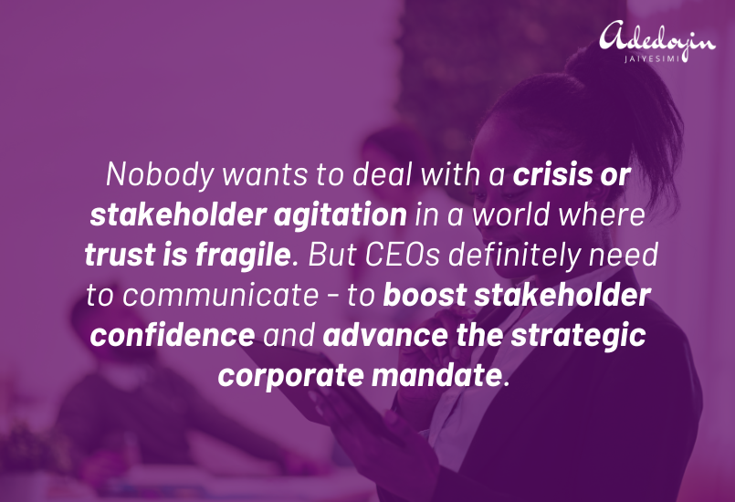 Strategic communications for CEOs