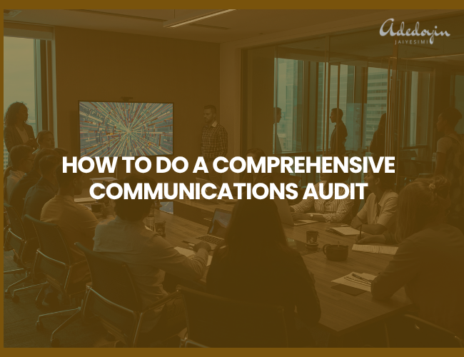 How to do a communications audit