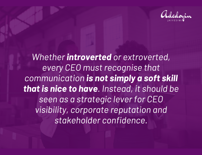 CEO visibility strategy